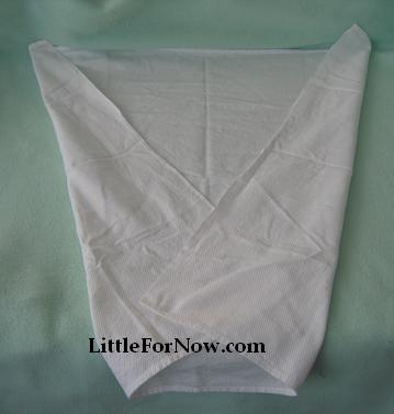 Angel Wing Fold for Flat Diapers