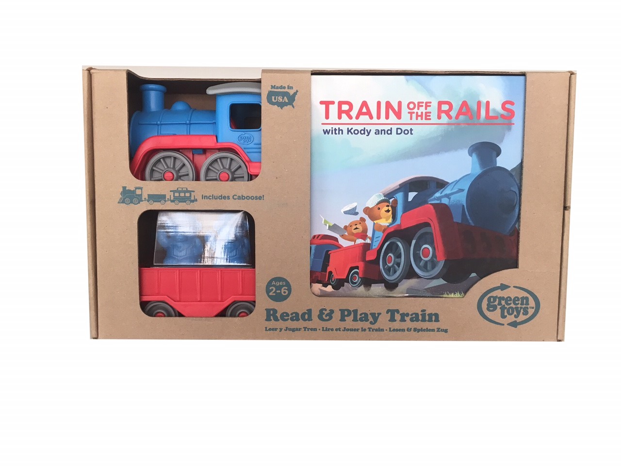 Green Toys Storybook Gift Set Includes Train & Storybook TNBK-1189