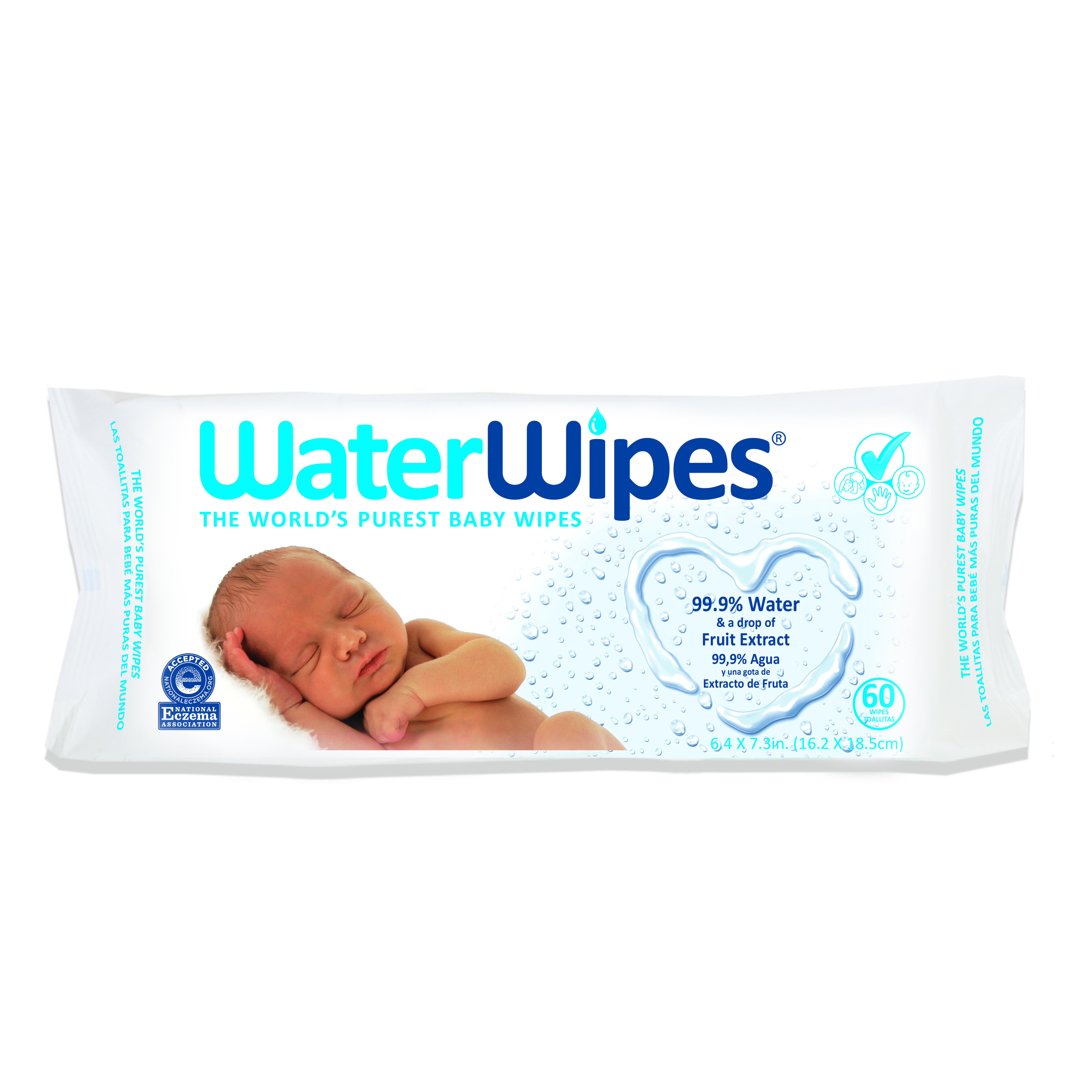 WaterWipes Débarbouillettes 60 pack