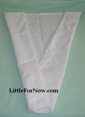 Angel Wing Fold for Flat Diapers