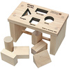 Maple Landmark Schoolhouse Naturals Shape Sorter Bench