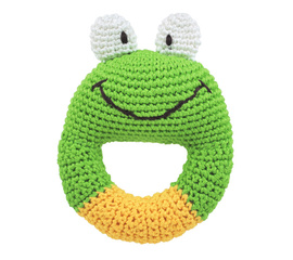Dandelion Handcrafted Ring Rattle Frog