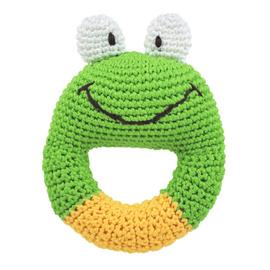 Dandelion Handcrafted Ring Rattle Frog